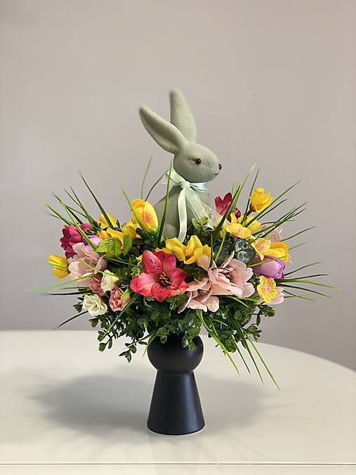 Veľkonočná dekorácia na stôl Veľká NOC zajko