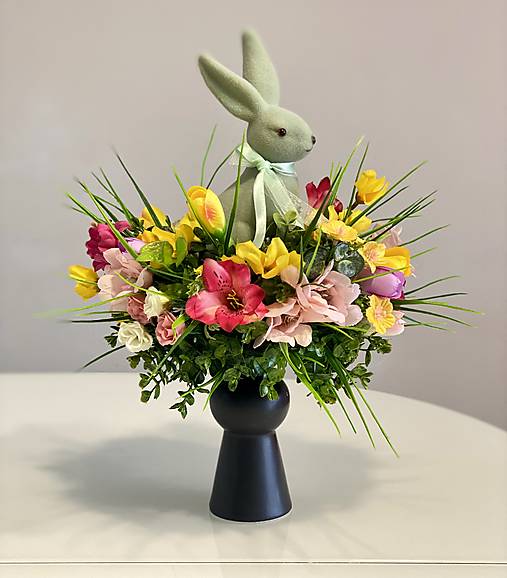 Veľkonočná dekorácia na stôl Veľká NOC zajko