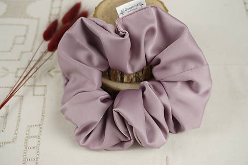 Ozdoby do vlasov - Saténová gumička do vlasov Púdrová (KLASIK) - 18190814_