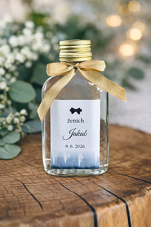 Darčeky pre svadobčanov - Svadobná ploskačka pre ženícha - rozlúčka so slobodou - 18190932_