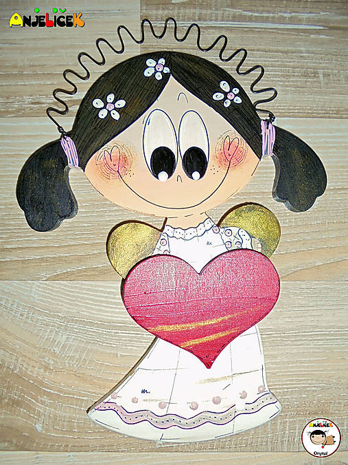 Dekorácie - Anjelik - na zavesenie - 18189646_