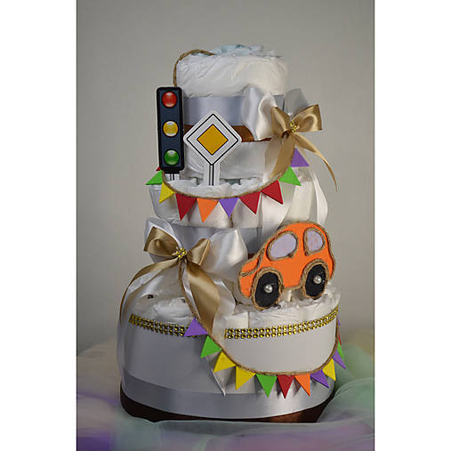 Plienková torta pre chlapca