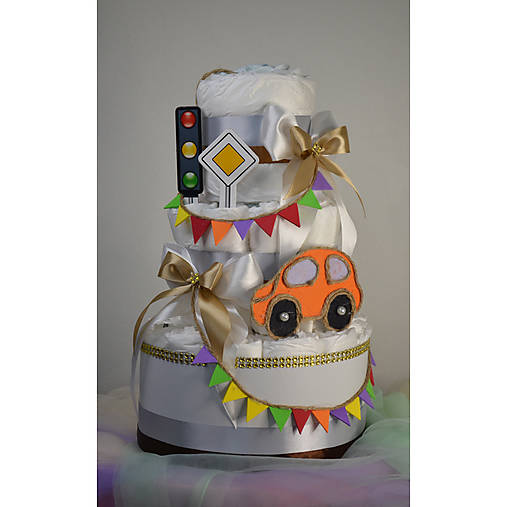 Plienková torta pre chlapca