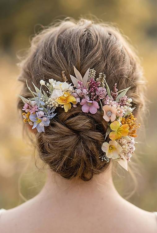 Kvetinové vlásenky "bozk pri svitaní"