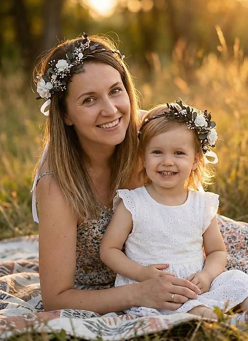 Set venčekov mama/dcéra "keď zobudí sa deň"