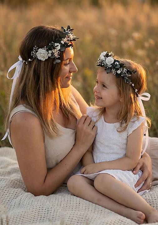 Set venčekov mama/dcéra "keď zobudí sa deň"