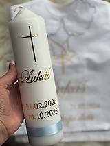 Detské oblečenie - Krstná košieľka, Krstná svieca alebo Set ku krstu - 18189966_