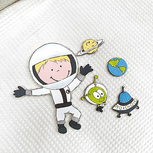 Tabuľky - Kozmonaut....sada - 18192848_
