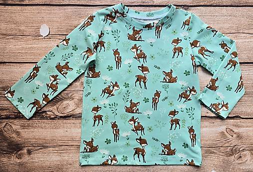 Detské oblečenie - Tričko DR -  srnky - 18194097_