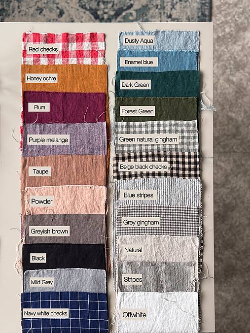 Textil - Vzorkovník ľanových látok - 18192517_