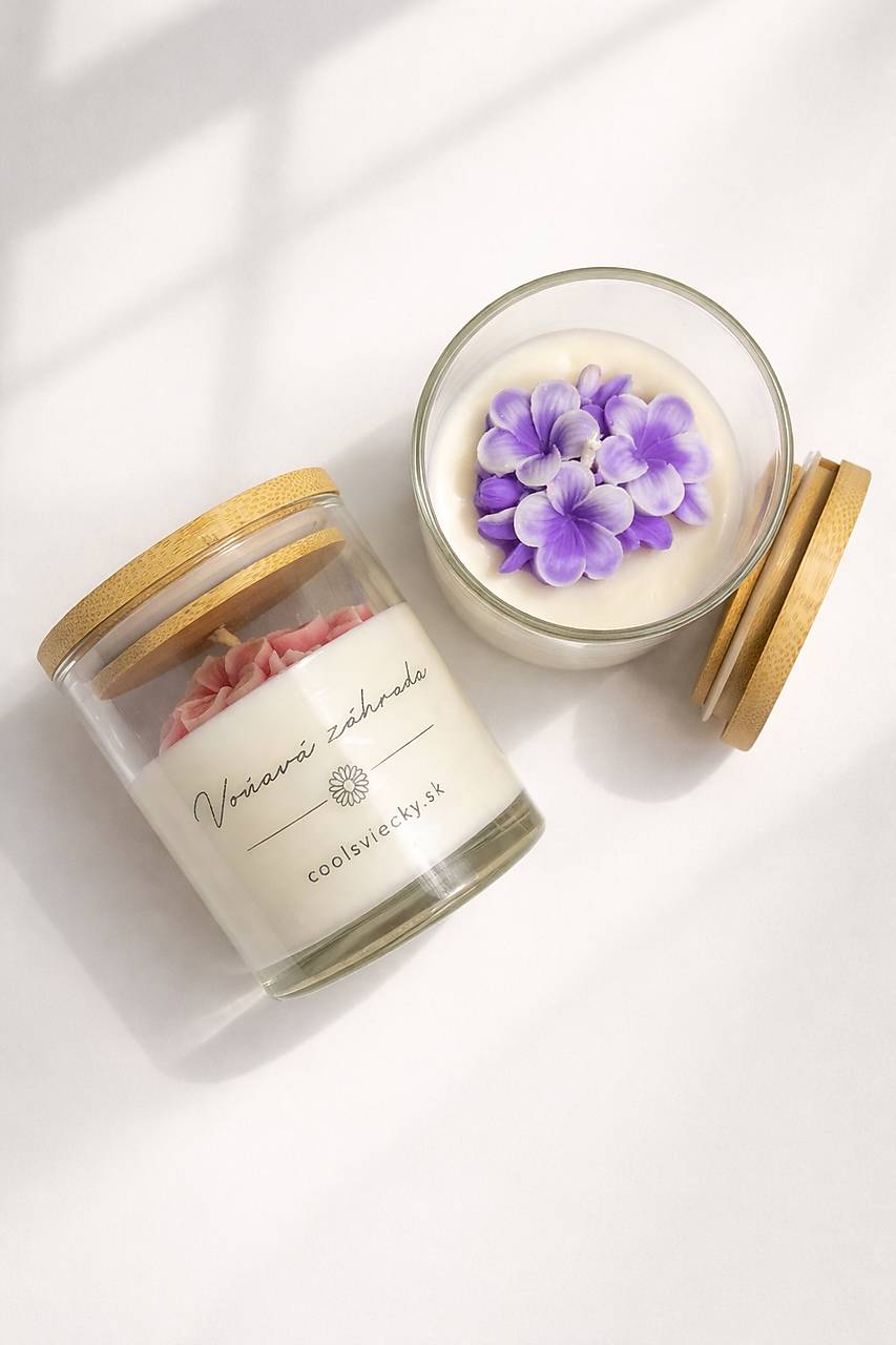 Voňavá záhrada - sójová sviečka
