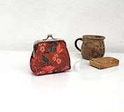 Peňaženky - Peňaženka mini "s bruškom" Škoricová lúka - 18192803_