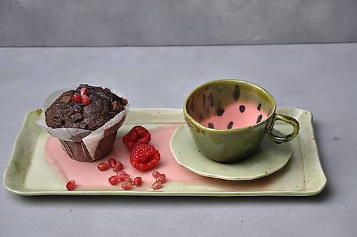 Šálka melón 170 ml s tanierikom