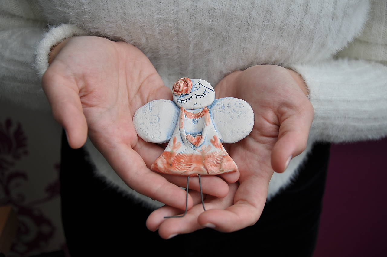 Anjelik na zavesenie Bambuľka