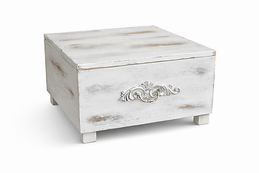 Nábytok - Shabby chic bedňa - 18193017_