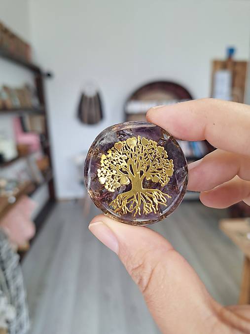 Iné šperky - Orgonitový amulet - Strom života - 18193707_