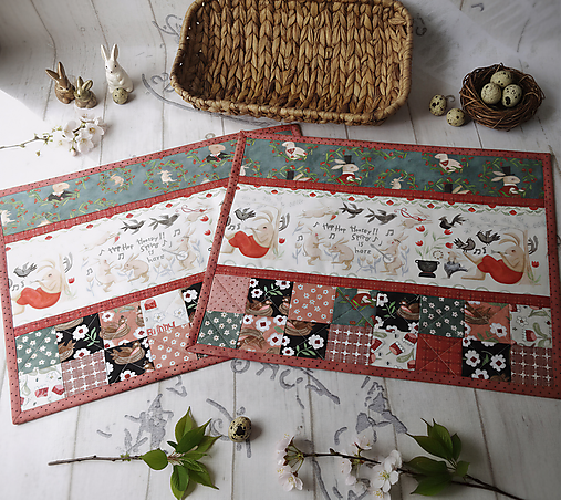 Úžitkový textil - Folk Art Easter... prestieranie No.3  (4 ks) - 18197105_