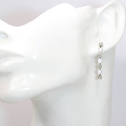 Štrasové napichovacie náušnice