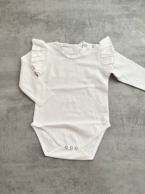 Detské oblečenie - Biele body volaniky - 18196455_