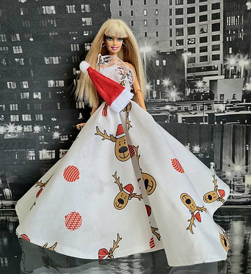 Spoločenské šaty pre Barbie