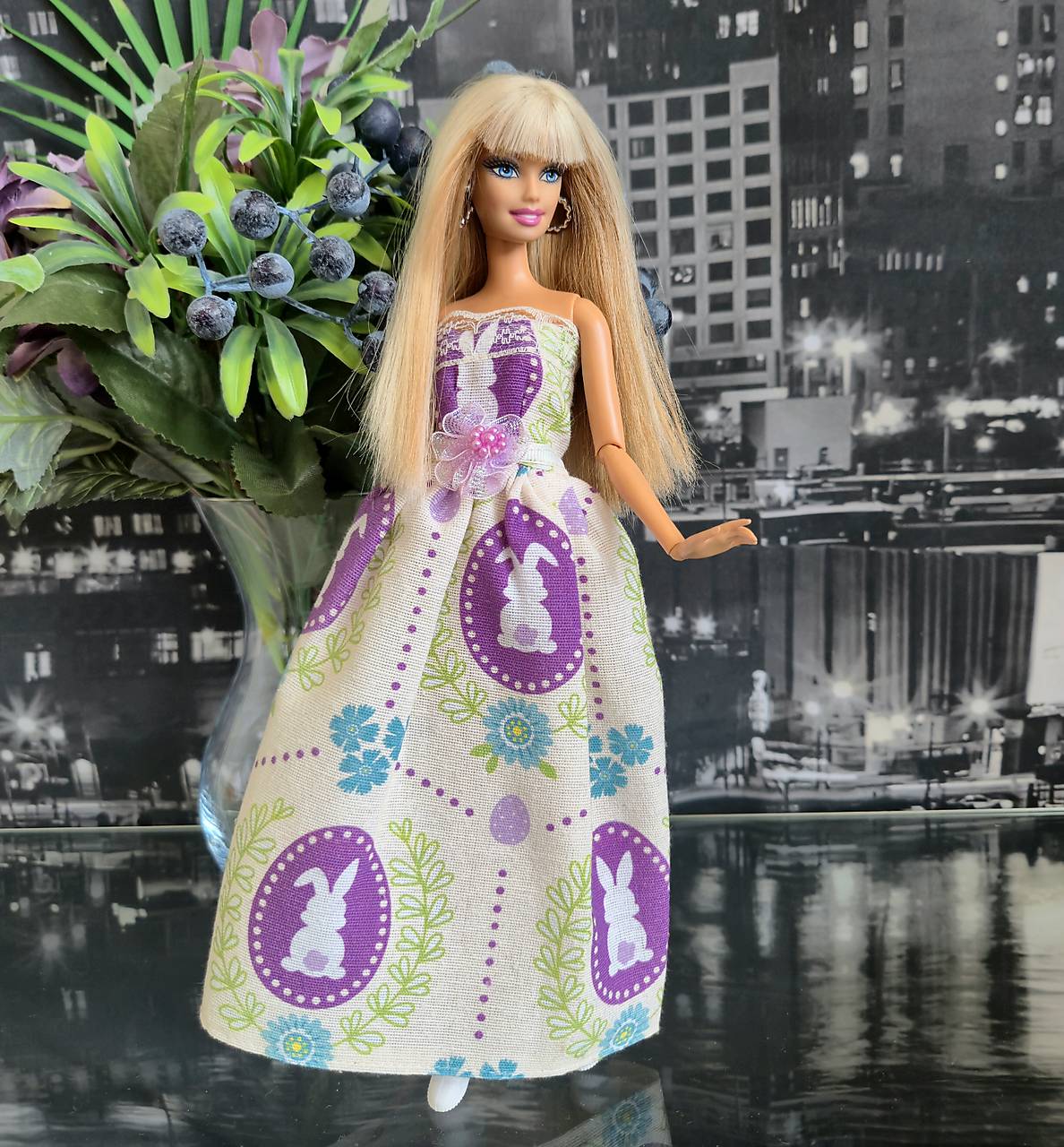 Spoločenské šaty pre Barbie