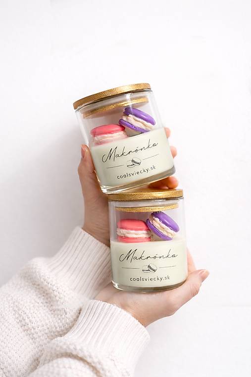 Makrónka - sójová sviečka