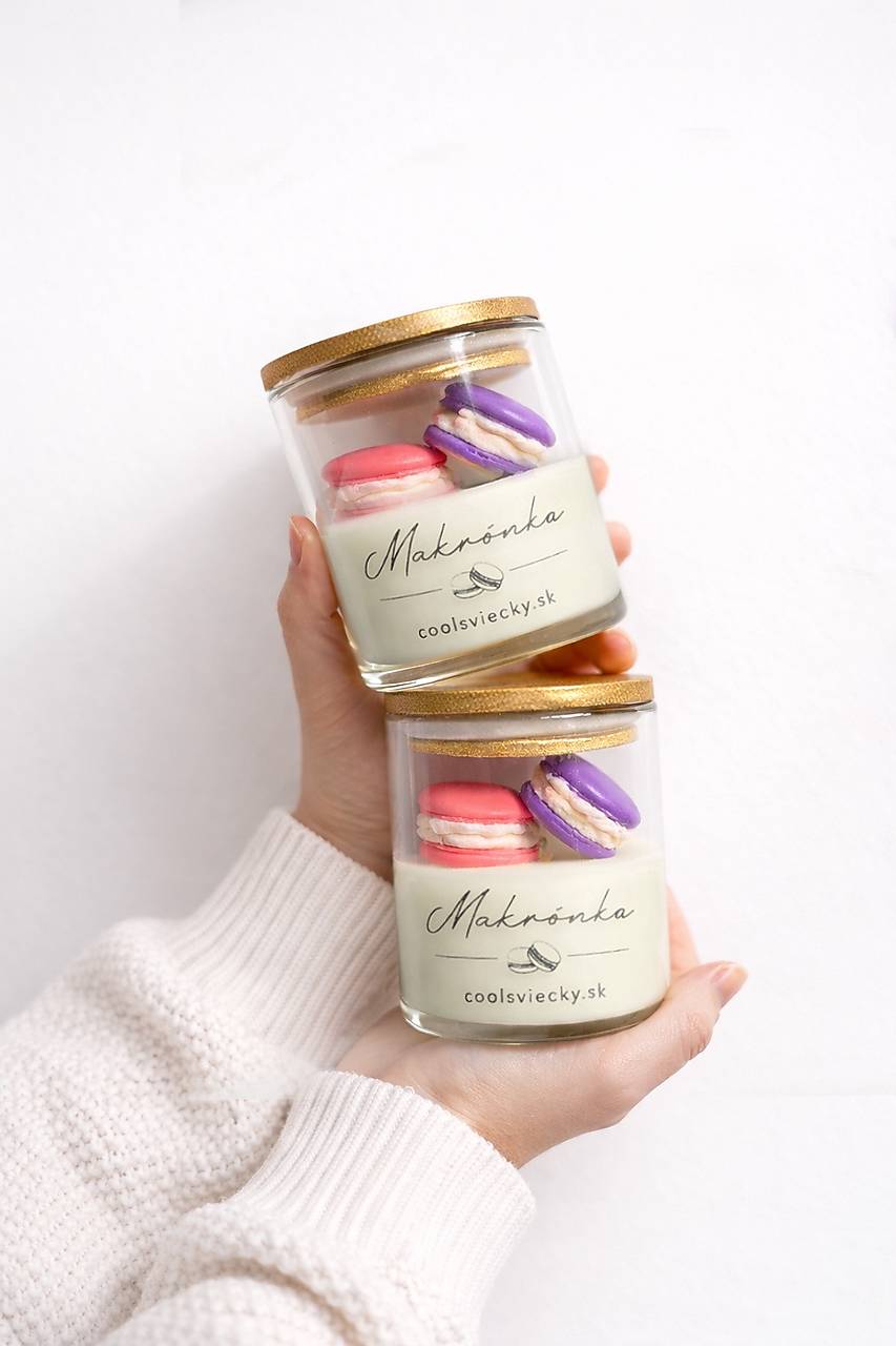 Makrónka - sójová sviečka