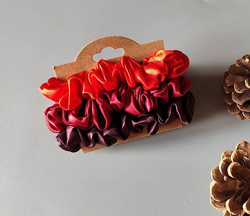 Ozdoby do vlasov - Scrunchie gumičky S na karte - XIII. - 18196682_