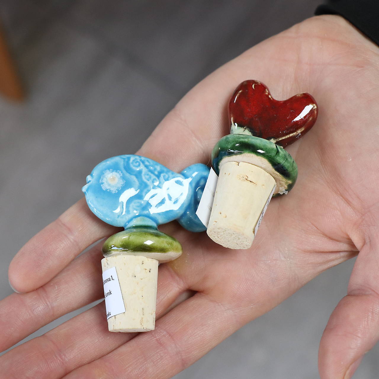 Keramické korkové zátky na fľašu