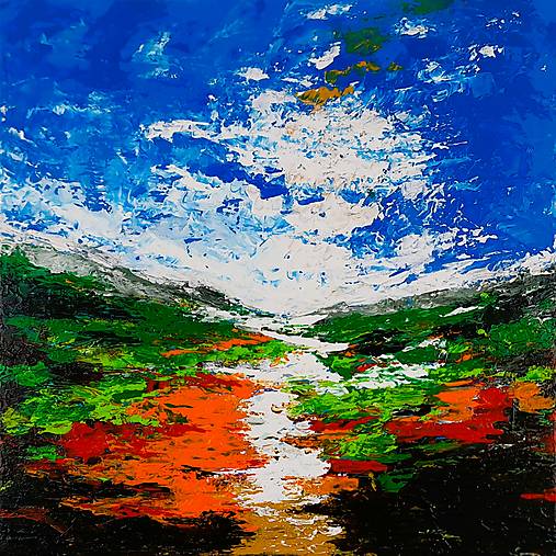 Obrazy - Pestrá krajina - 18196999_