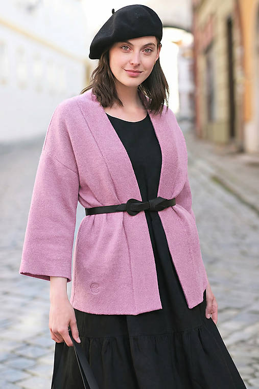 Svetre a kardigány - Kardigan PINK - 18195407_