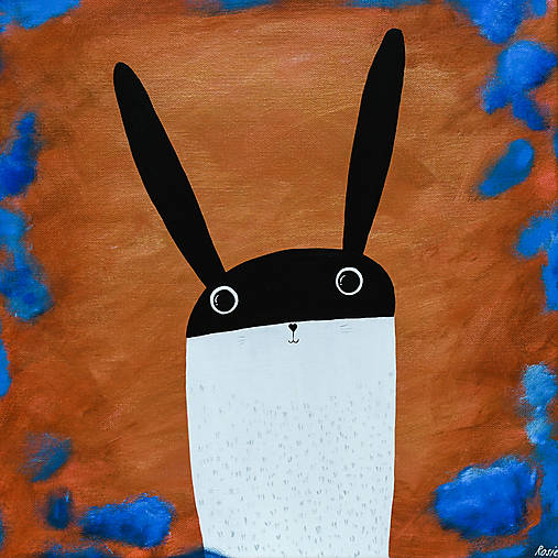 Badass zajačik, Giclée art print 30x36