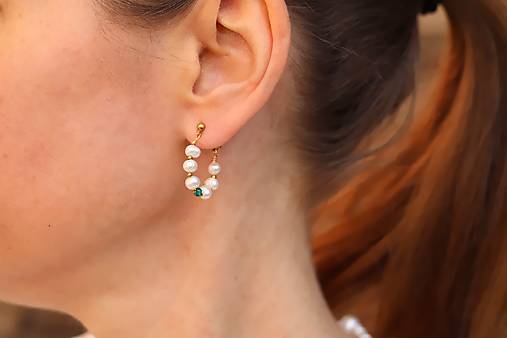 Napichovacie perlové náušnice