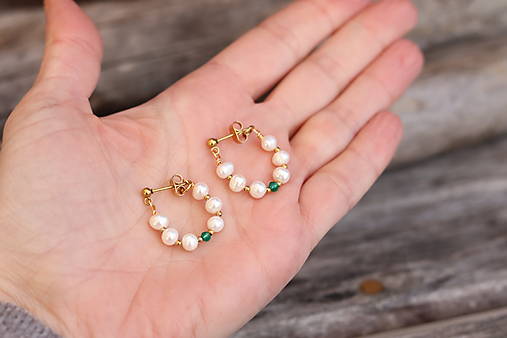 Napichovacie perlové náušnice