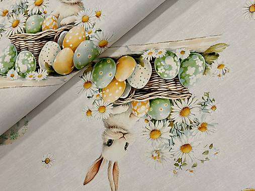 100% BAVLNA DEKOR / VEĽKA NOC / ZAJAČIKY