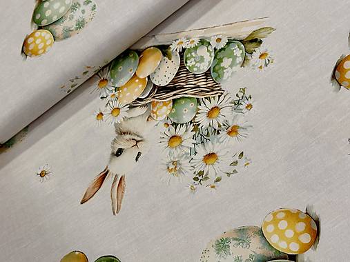 100% BAVLNA DEKOR / VEĽKA NOC / ZAJAČIKY