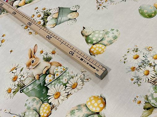 100% BAVLNA DEKOR / VEĽKA NOC / ZAJAČIKY