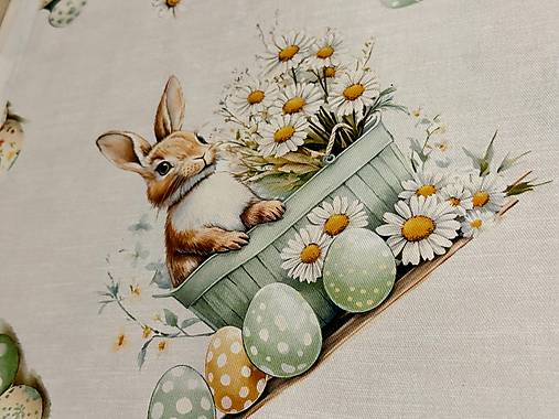 100% BAVLNA DEKOR / VEĽKA NOC / ZAJAČIKY