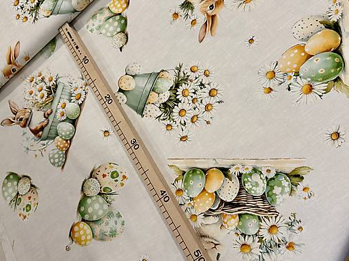 100% BAVLNA DEKOR / VEĽKA NOC / ZAJAČIKY