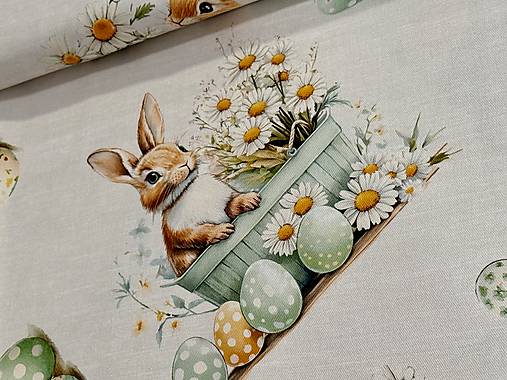 100% BAVLNA DEKOR / VEĽKA NOC / ZAJAČIKY