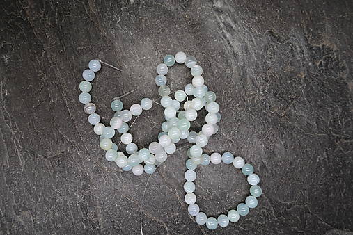 Minerály - Acháty krajkové 8mm / 48ks (7) - 18199343_