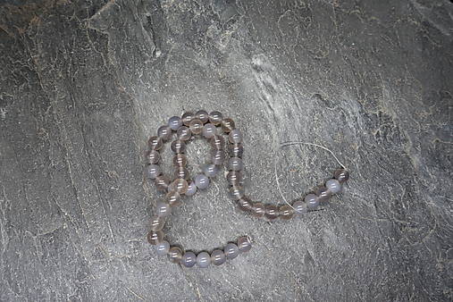 Minerály - Acháty krajkové 8mm / 48ks (10) - 18199353_