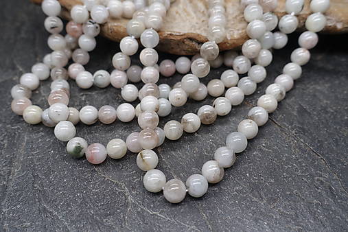 Minerály - Mesačný kameň 8mm/24ks/bč1 - 18199415_