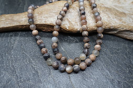 Minerály - Mesačný kameň 8mm/24ks/h1 - 18199455_