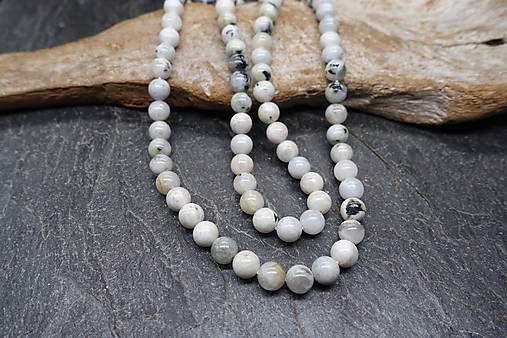 Minerály - Mesačný kameň 8mm/23ks/bč2 - 18199478_