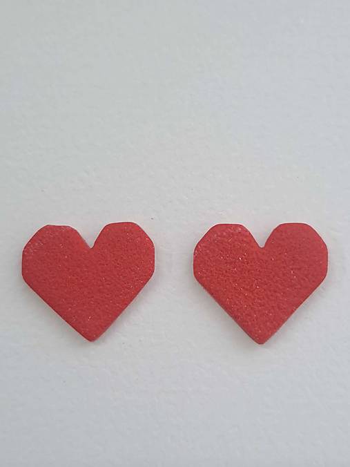 Napichovacie náušnice srdiečka