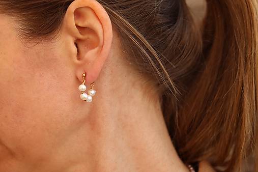 Napichovacie perlové náušnice