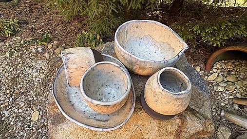 Nádoby - Keramický matcha set Ritual – ručne modelovaný - 18197800_
