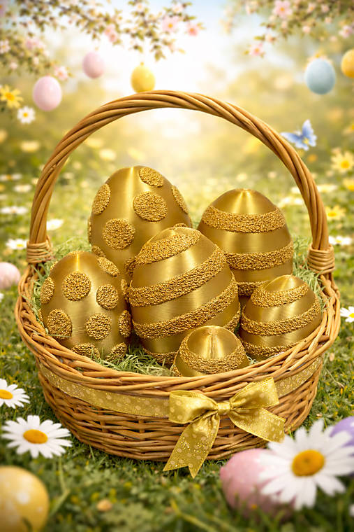 Moderné 3D veľkonočné vajíčka – dizajnová dekorácia do interiéru