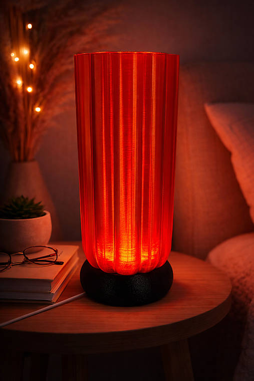 Dizajnová 3D tlačená lampa – moderný minimalizmus s atmosférou ✨
